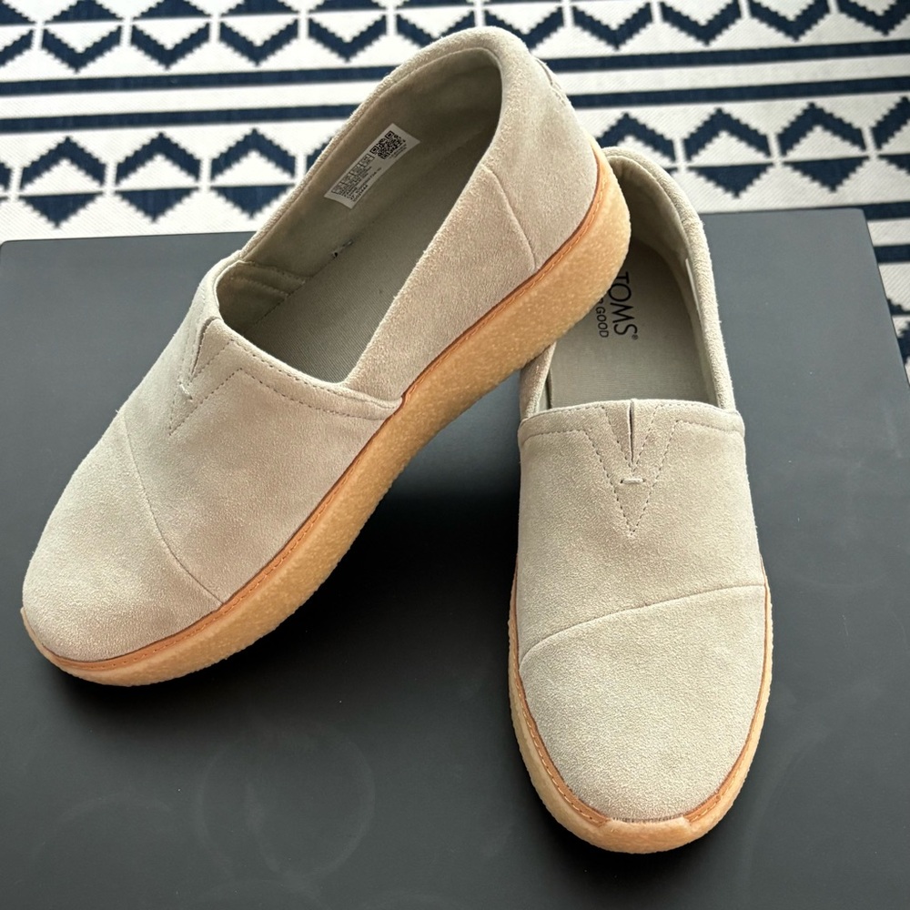 Toms Women's Clay Premium Suede Espadrilles